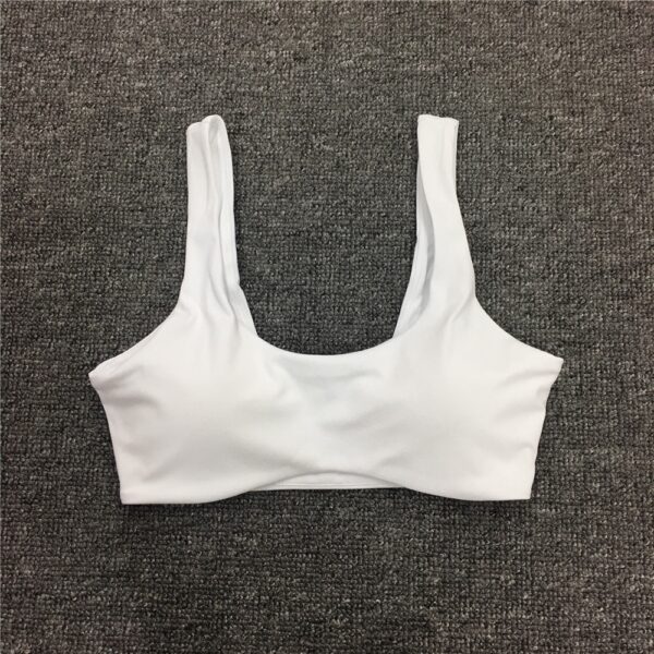 2023 Fitness Bra Kardashian Same Style Shockproof Sports Curved Hem Yoga Wear Bra Slim Fit Top Run Women - Image 14