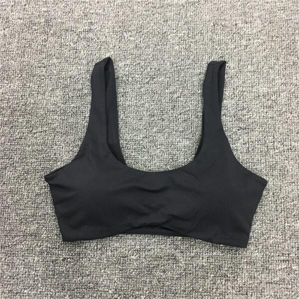 2023 Fitness Bra Kardashian Same Style Shockproof Sports Curved Hem Yoga Wear Bra Slim Fit Top Run Women - Image 17