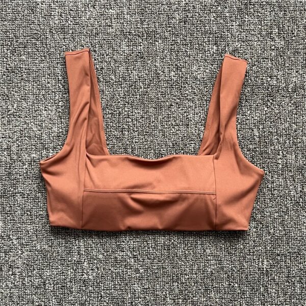 2023 Fitness Bra Kardashian Same Style Shockproof Sports Curved Hem Yoga Wear Bra Slim Fit Top Run Women - Image 25