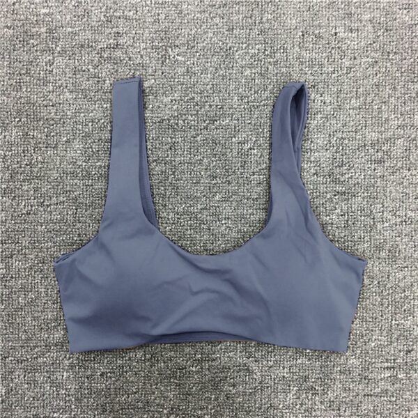 2023 Fitness Bra Kardashian Same Style Shockproof Sports Curved Hem Yoga Wear Bra Slim Fit Top Run Women - Image 21