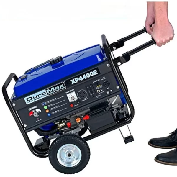 Gas Powered Portable Generator-4400 Watt Electric Start-Camping & RV Ready, 50 State Approved, Blue/Black - Image 6