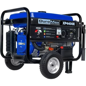 Gas Powered Portable Generator-4400 Watt Electric Start-Camping & RV Ready, 50 State Approved, Blue/Black